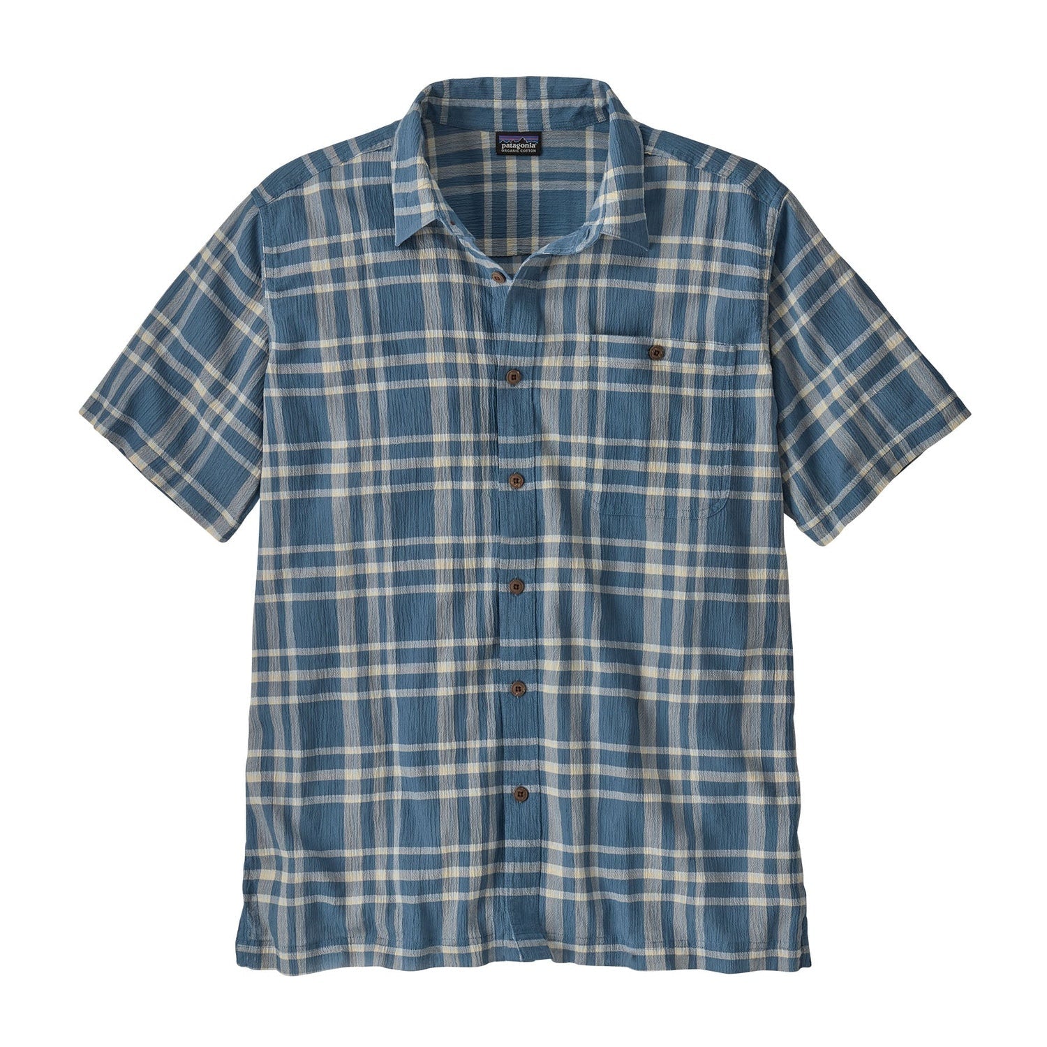 Patagonia 01. MENS APPAREL - MENS SS SHIRTS - MENS SS BUTTON UP Men's A/C Button-Up Shirt BLSB BLOOM|STILL BLUE