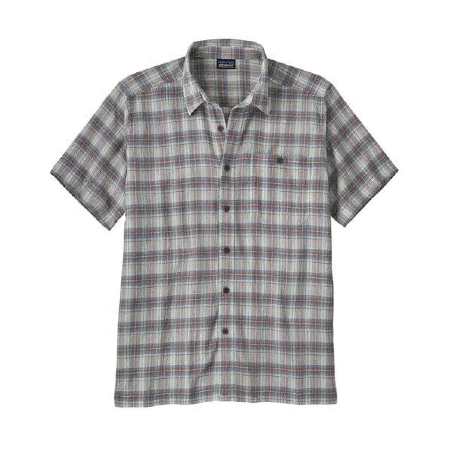 Patagonia 01. MENS APPAREL - MENS SS SHIRTS - MENS SS BUTTON UP Men's A/C Button-Up Shirt BZPB BREEZY PLAID | STEAM BLUE