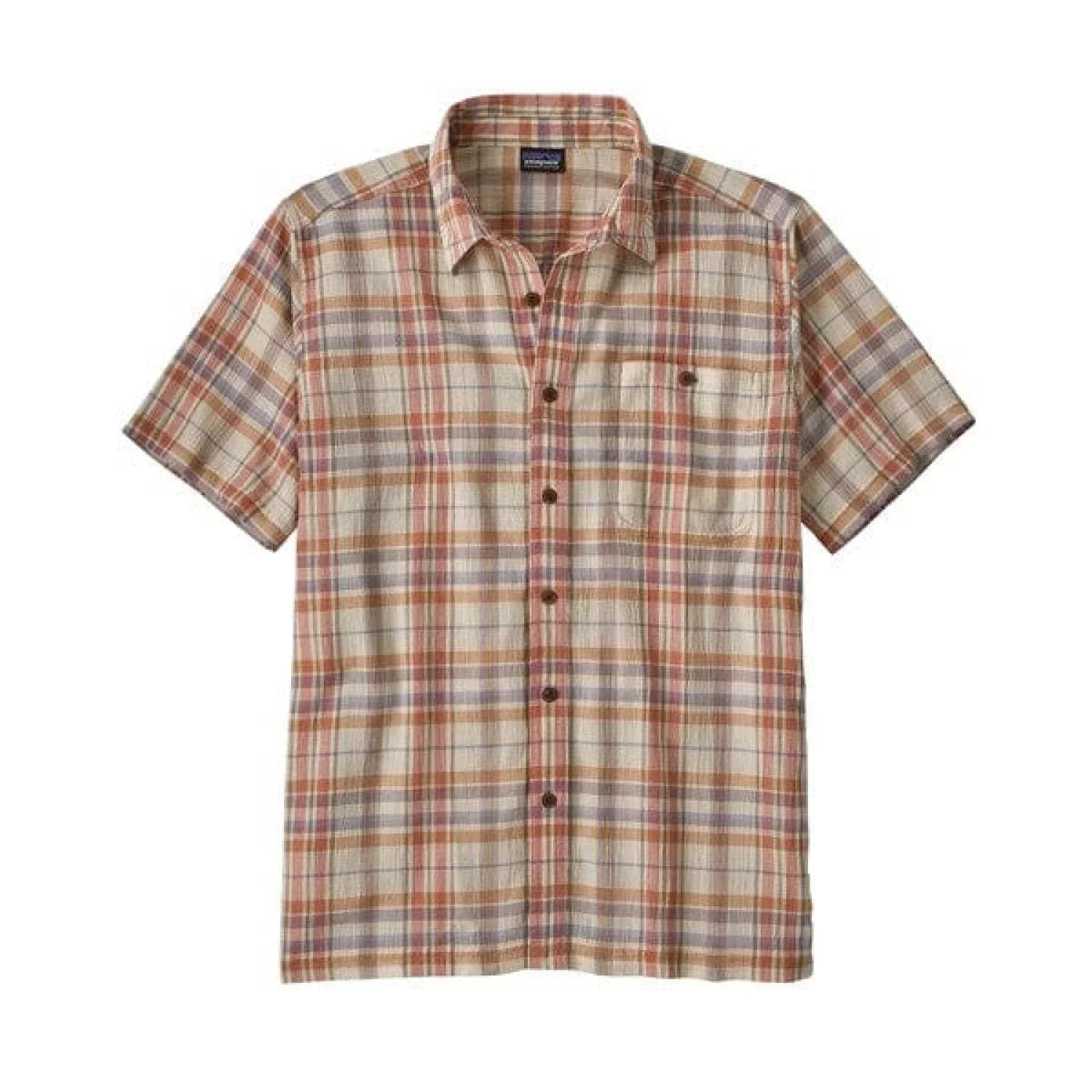 Patagonia 01. MENS APPAREL - MENS SS SHIRTS - MENS SS BUTTON UP Men's A/C Button-Up Shirt PTCL PAINT PLAID | QUARTZ CORAL