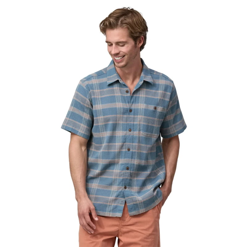 Patagonia 01. MENS APPAREL - MENS SS SHIRTS - MENS SS BUTTON UP Men's A/C Shirt DILP DISCOVERY|LIGHT PLUME GREY