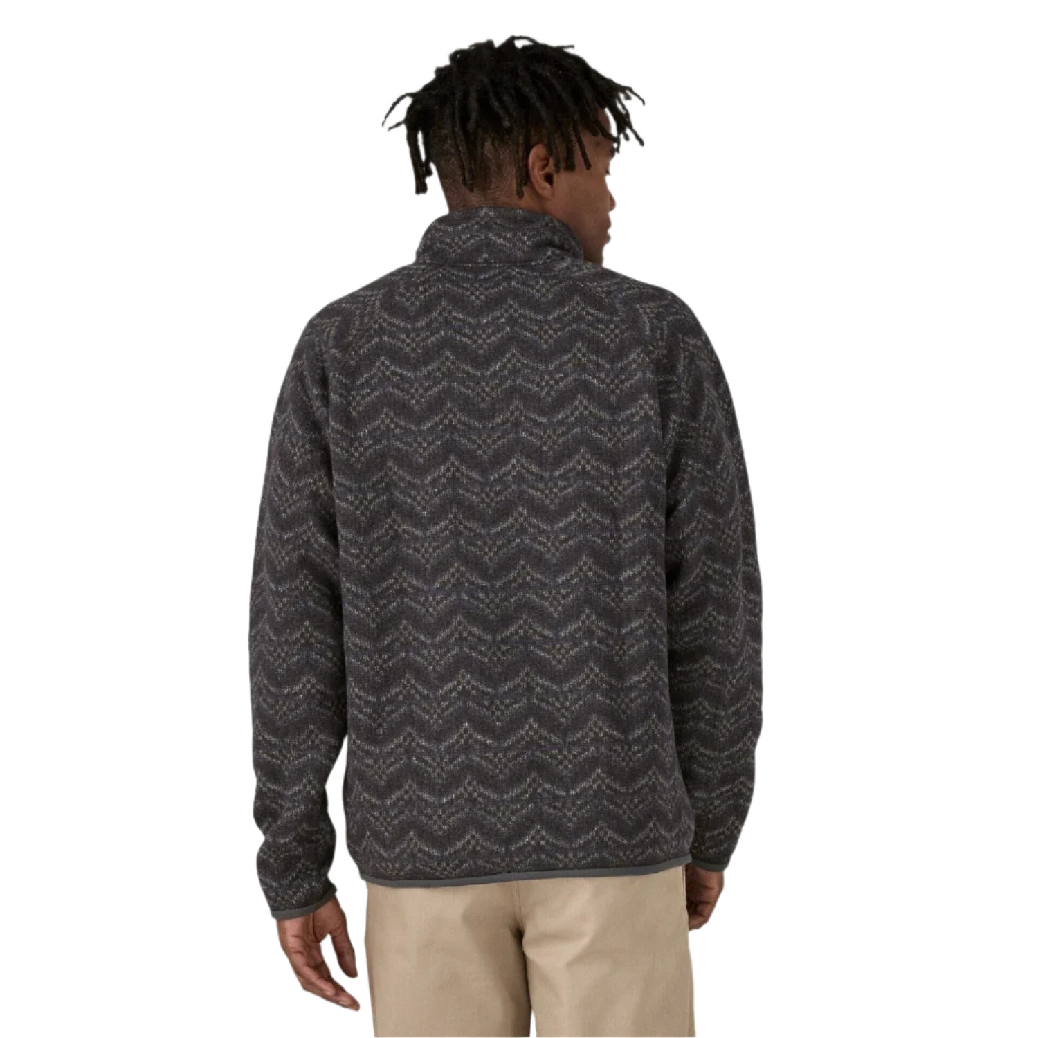 Patagonia 01. MENS APPAREL - MENS HOODIES|SWEATERS - MENS PO Q ZIP Men's Better Sweater 1/4 Zip Fleece ILFO ISLAND ESCAPE: FORGE GREY