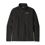 Patagonia 01. MENS APPAREL - MENS HOODIES|SWEATERS - MENS PO Q ZIP Men's Better Sweater 1/4 Zip Fleece BLACK