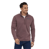 Patagonia 01. MENS APPAREL - MENS HOODIES|SWEATERS - MENS PO Q ZIP Men's Better Sweater 1/4 Zip Fleece DUSKY BROWN