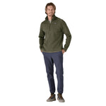 Patagonia 01. MENS APPAREL - MENS HOODIES|SWEATERS - MENS PO Q ZIP Men's Better Sweater 1/4 Zip Fleece INDUSTRIAL GREEN