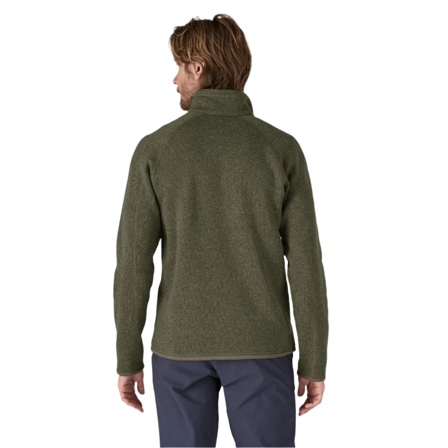 Patagonia 01. MENS APPAREL - MENS HOODIES|SWEATERS - MENS PO Q ZIP Men's Better Sweater 1/4 Zip Fleece INDUSTRIAL GREEN