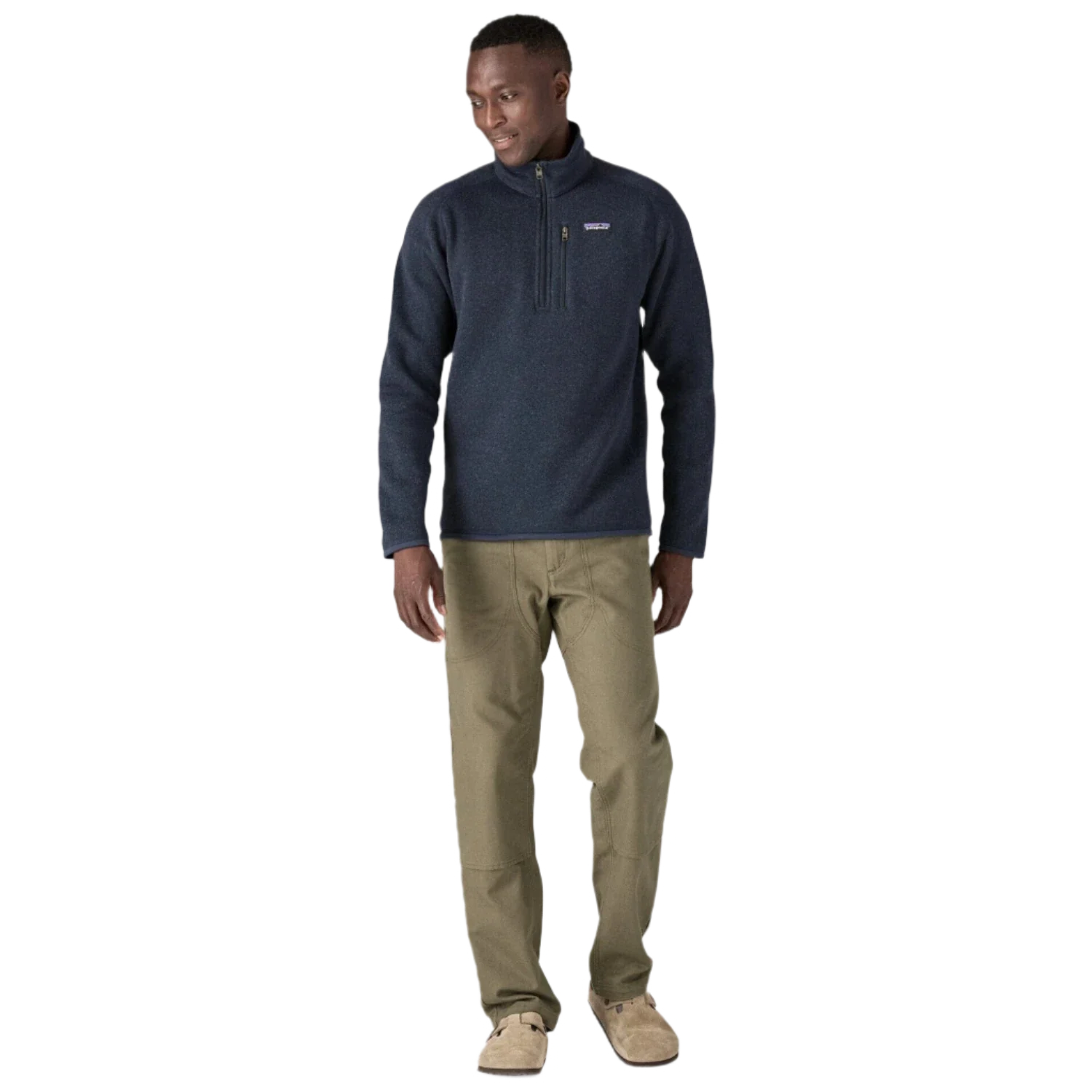 Patagonia 01. MENS APPAREL - MENS HOODIES|SWEATERS - MENS PO Q ZIP Men's Better Sweater 1/4 Zip Fleece NEW NAVY