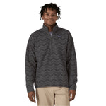 Patagonia 01. MENS APPAREL - MENS HOODIES|SWEATERS - MENS PO Q ZIP Men's Better Sweater 1/4 Zip Fleece ILFO ISLAND ESCAPE: FORGE GREY