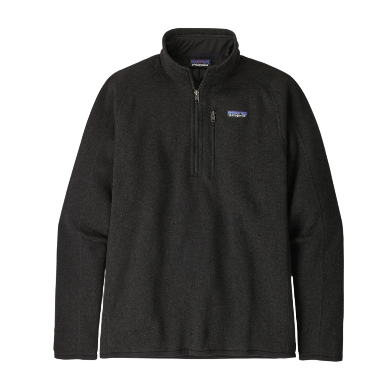 Patagonia 01. MENS APPAREL - MENS HOODIES|SWEATERS - MENS PO Q ZIP Men's Better Sweater 1/4 Zip Fleece BLACK