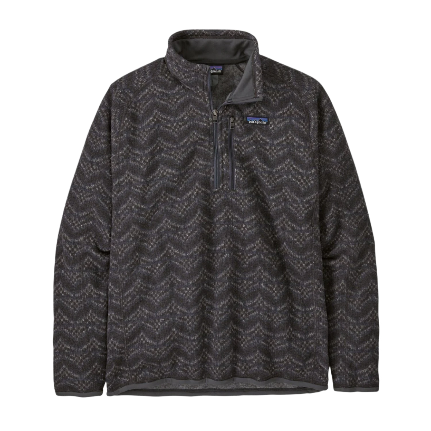 Patagonia 01. MENS APPAREL - MENS HOODIES|SWEATERS - MENS PO Q ZIP Men's Better Sweater 1/4 Zip Fleece ILFO ISLAND ESCAPE: FORGE GREY