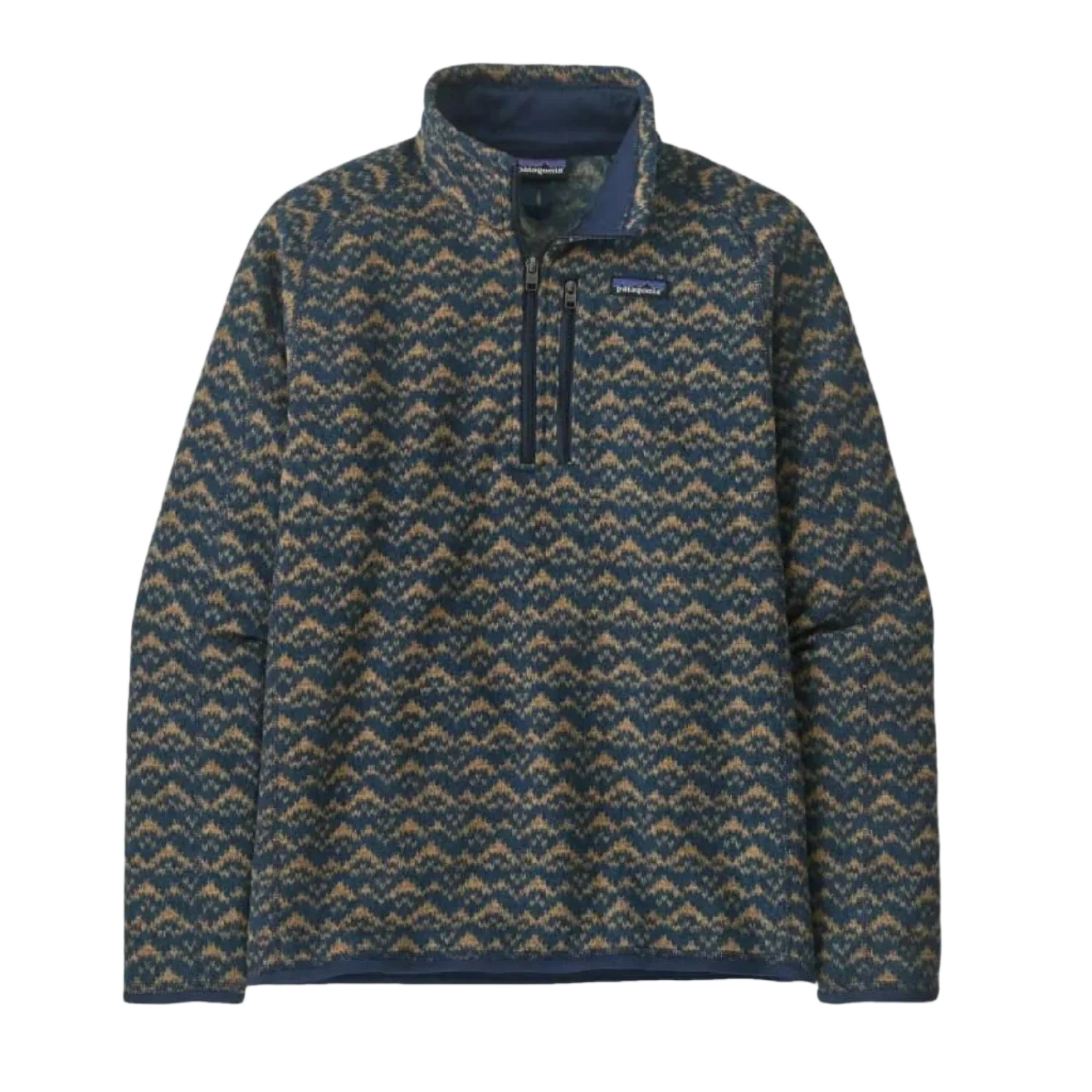 Patagonia 01. MENS APPAREL - MENS HOODIES|SWEATERS - MENS PO Q ZIP Men's Better Sweater 1/4 Zip Fleece MPNA MOUNTAIN PEAK|NEW NAVY