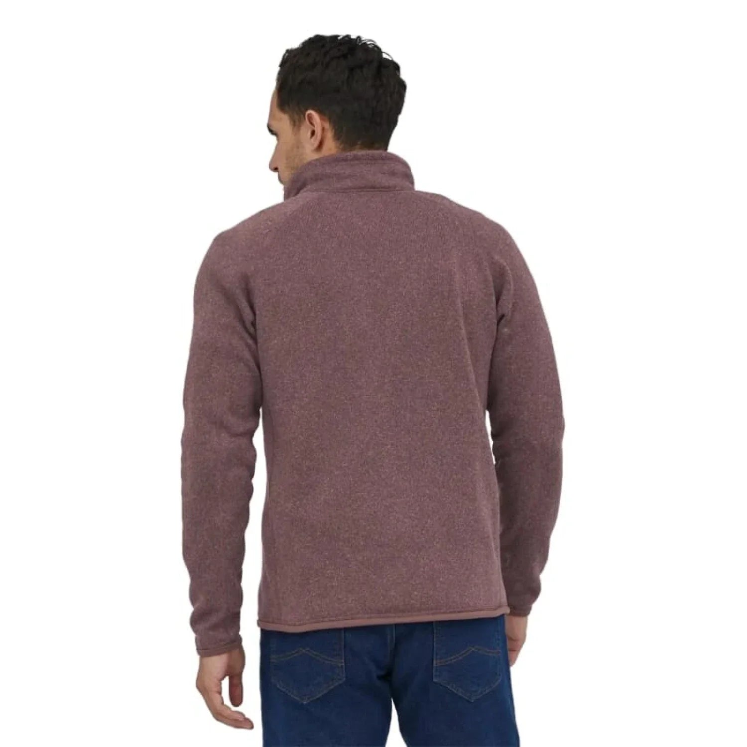 Patagonia 01. MENS APPAREL - MENS HOODIES|SWEATERS - MENS PO Q ZIP Men's Better Sweater 1/4 Zip Fleece DUSKY BROWN