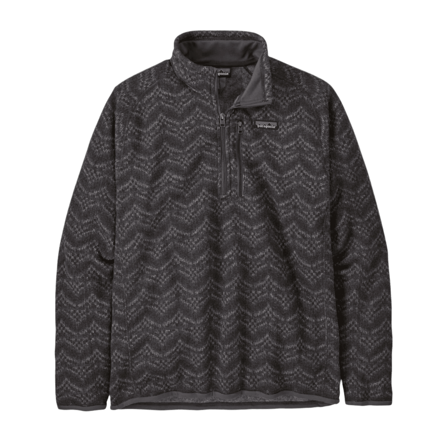 Patagonia 01. MENS APPAREL - MENS HOODIES|SWEATERS - MENS PO Q ZIP Men's Better Sweater 1/4 Zip Fleece ILFO ISLAND ESCAPE: FORGE GREY