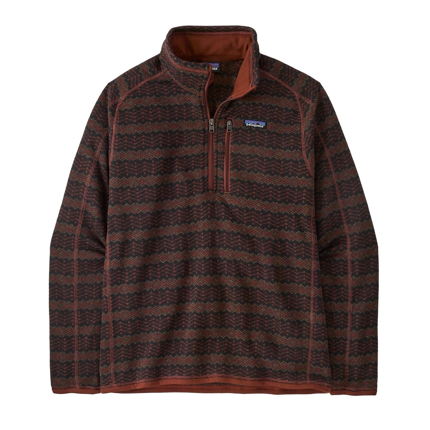 Patagonia 01. MENS APPAREL - MENS HOODIES|SWEATERS - MENS PO Q ZIP Men's Better Sweater 1/4 Zip Fleece WNVA WOVEN TOGETHER| DRIED VANILLA