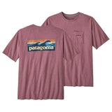 Patagonia 01. MENS APPAREL - MENS T-SHIRTS - MENS T-SHIRT SS Men's Boardshort Logo Pocket Responsibili-Tee EVMA EVENING MAUVE