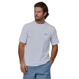 Patagonia 01. MENS APPAREL - MENS T-SHIRTS - MENS T-SHIRT SS Men's Boardshort Logo Pocket Responsibili-Tee WHI WHITE