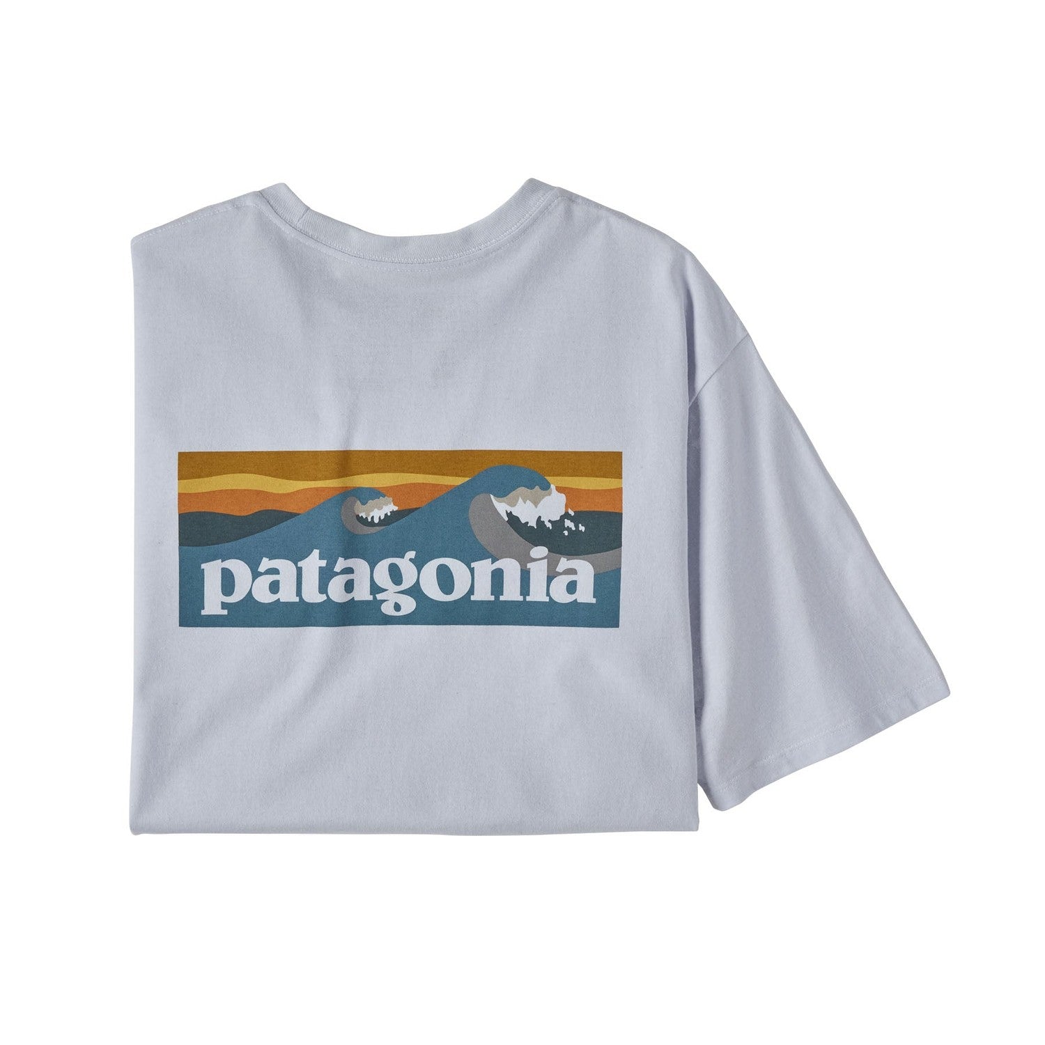 Patagonia 01. MENS APPAREL - MENS T-SHIRTS - MENS T-SHIRT SS Men's Boardshort Logo Pocket Responsibili-Tee WHI WHITE