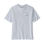Patagonia 01. MENS APPAREL - MENS T-SHIRTS - MENS T-SHIRT SS Men's Boardshort Logo Pocket Responsibili-Tee WHI WHITE
