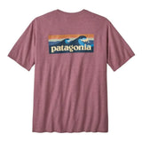 Patagonia 01. MENS APPAREL - MENS T-SHIRTS - MENS T-SHIRT SS Men's Boardshort Logo Pocket Responsibili-Tee EVMA EVENING MAUVE