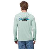 Patagonia 01. MENS APPAREL - MENS LS SHIRTS - MENS LS HOODY Men's Capilene® Cool Daily Graphic Hoody FTWX FITZ ROY TARPON|WISPY GREEN X-DYE