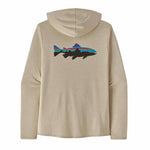 Patagonia 01. MENS APPAREL - MENS LS SHIRTS - MENS LS HOODY Men's Capilene® Cool Daily Graphic Hoody FPMX FITZ ROY TROUT|PUMICE X-DYE