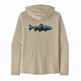 Patagonia 01. MENS APPAREL - MENS LS SHIRTS - MENS LS HOODY Men's Capilene® Cool Daily Graphic Hoody FPMX FITZ ROY TROUT|PUMICE X-DYE