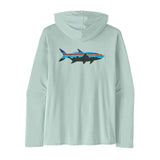Patagonia 01. MENS APPAREL - MENS LS SHIRTS - MENS LS HOODY Men's Capilene® Cool Daily Graphic Hoody FTWX FITZ ROY TARPON|WISPY GREEN X-DYE