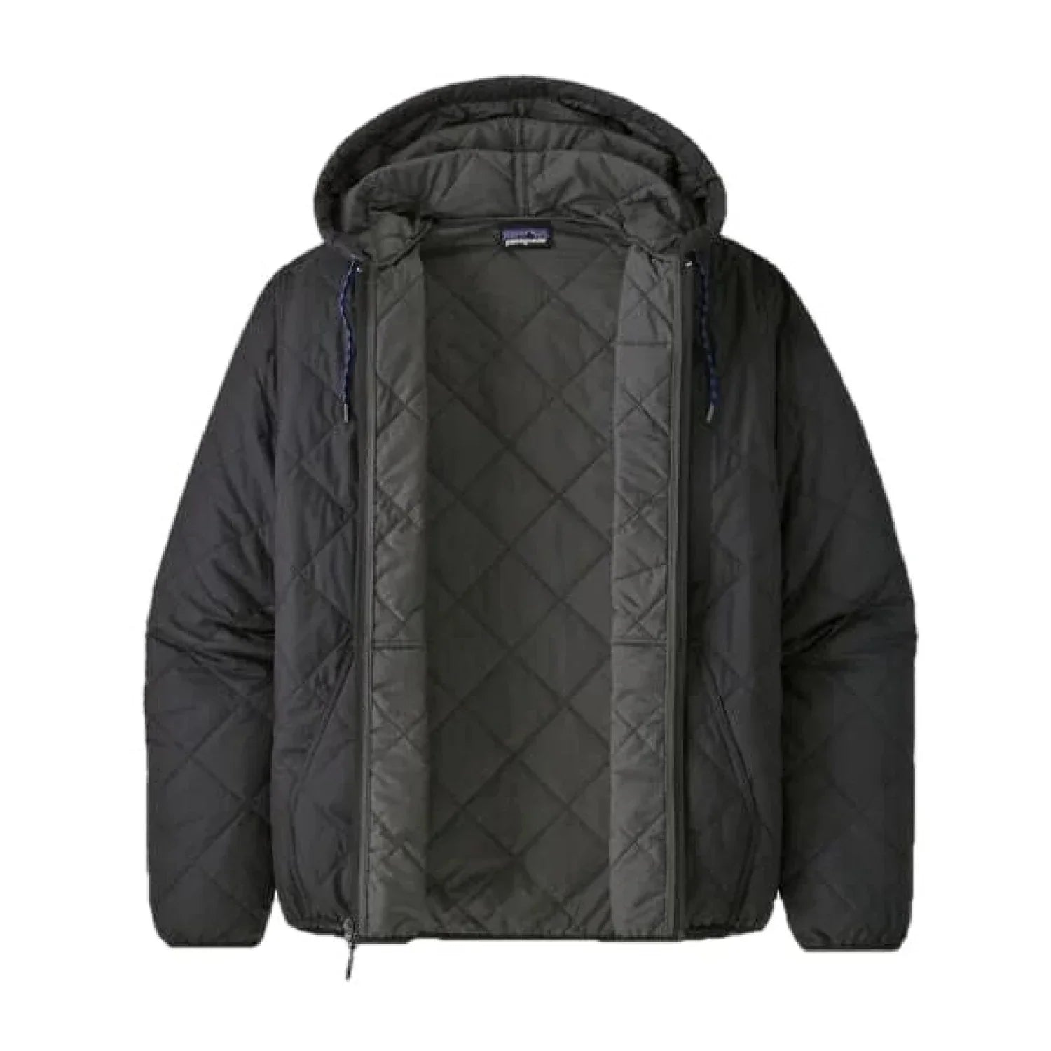 Patagonia 01. MENS APPAREL - MENS HOODIES|SWEATERS - MENS PO HOODY Men's Diamond Quilted Bomber Hoody BLACK