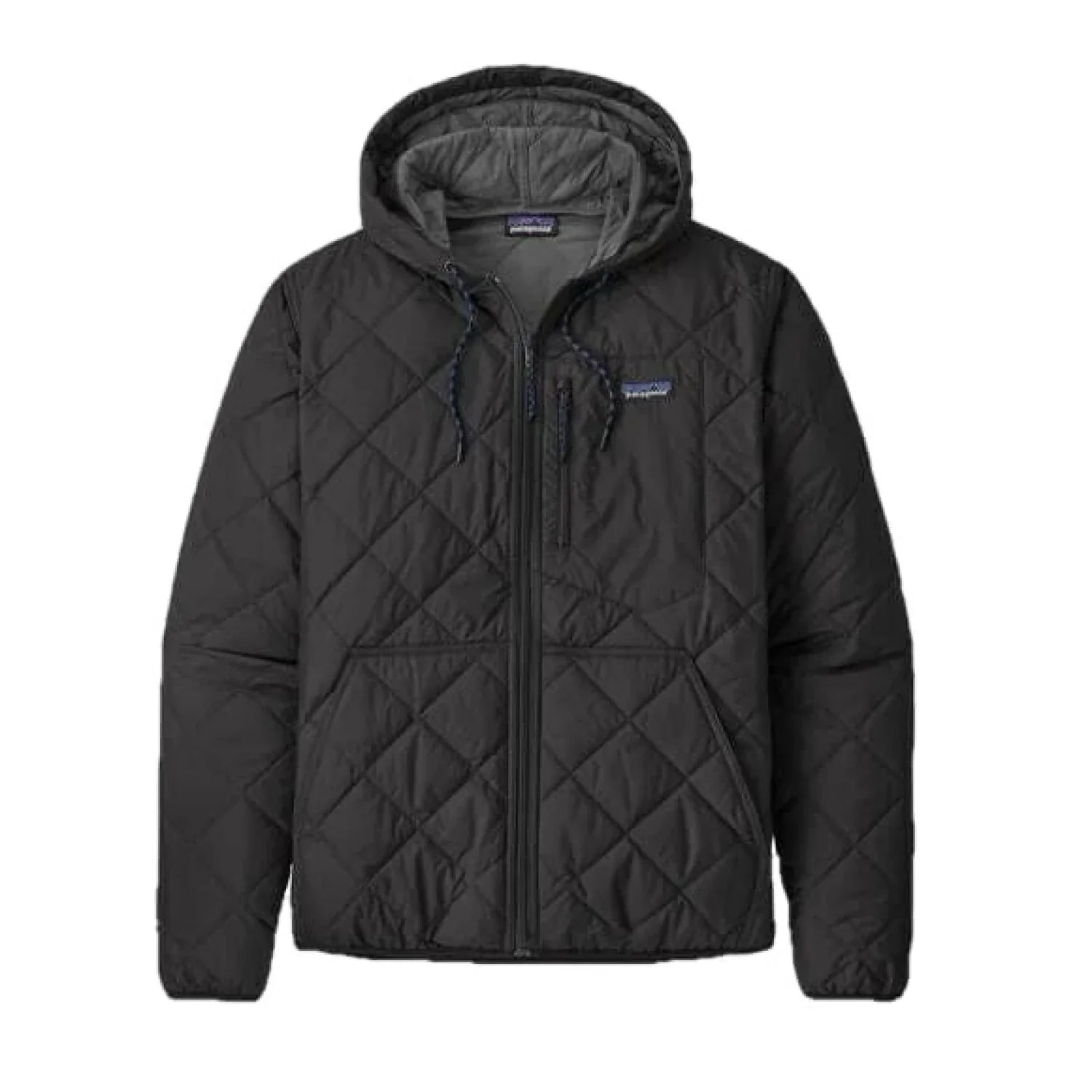 Patagonia 01. MENS APPAREL - MENS HOODIES|SWEATERS - MENS PO HOODY Men's Diamond Quilted Bomber Hoody BLACK