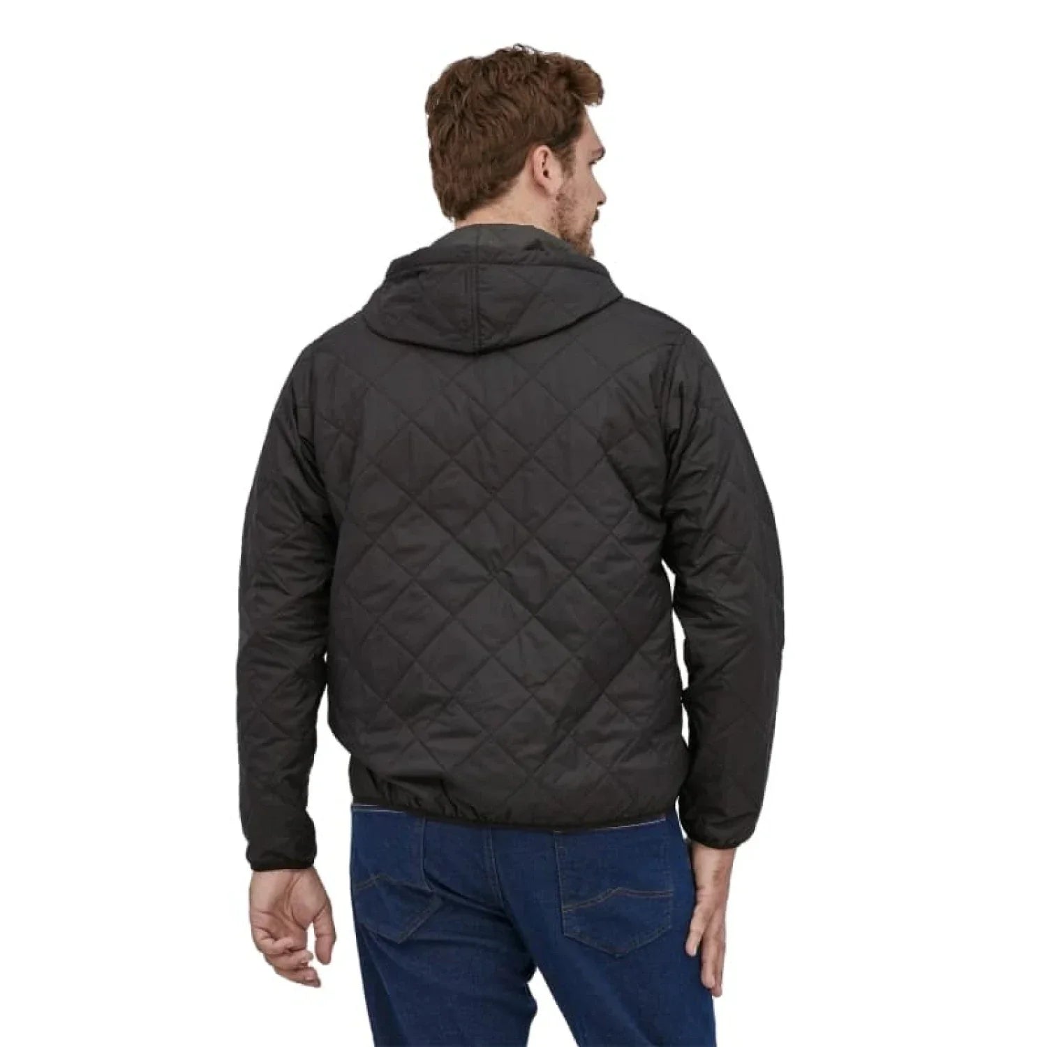 Patagonia 01. MENS APPAREL - MENS HOODIES|SWEATERS - MENS PO HOODY Men's Diamond Quilted Bomber Hoody BLACK