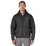 Patagonia 01. MENS APPAREL - MENS HOODIES|SWEATERS - MENS PO HOODY Men's Diamond Quilted Bomber Hoody BLK BLACK