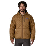 Patagonia 01. MENS APPAREL - MENS HOODIES|SWEATERS - MENS PO HOODY Men's Diamond Quilted Bomber Hoody DRBN DEER BROWN