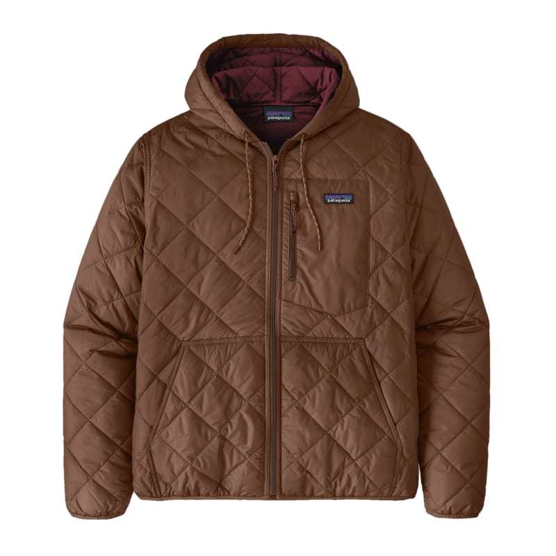 Patagonia 02. M. INSULATION_FLEECE - M. INSULATED JACKETS Men's Diamond Quilted Bomber Hoody MEBN MOOSE BROWN