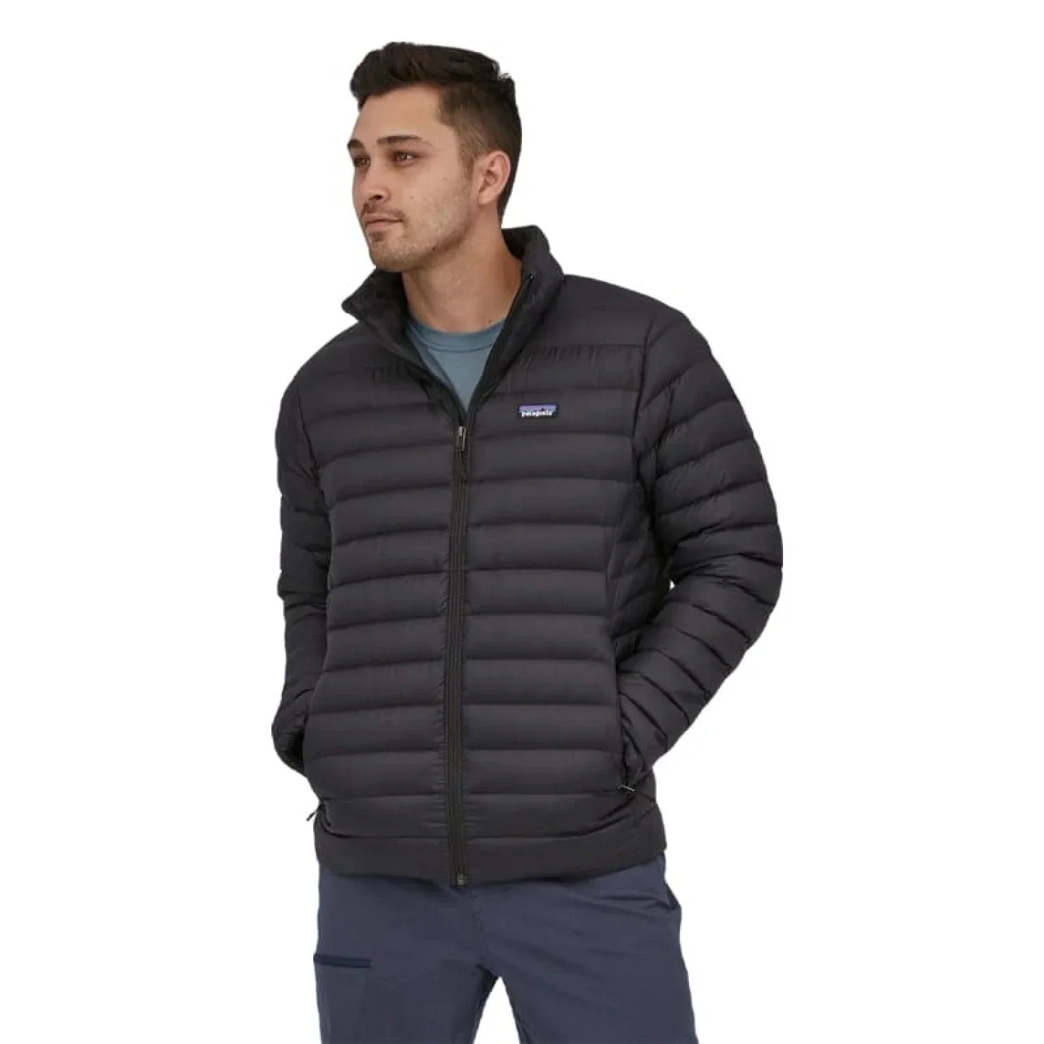 Patagonia 01. MENS APPAREL - MENS JACKETS - MENS JACKETS INSULATED Men's Down Sweater Jacket BLK BLACK