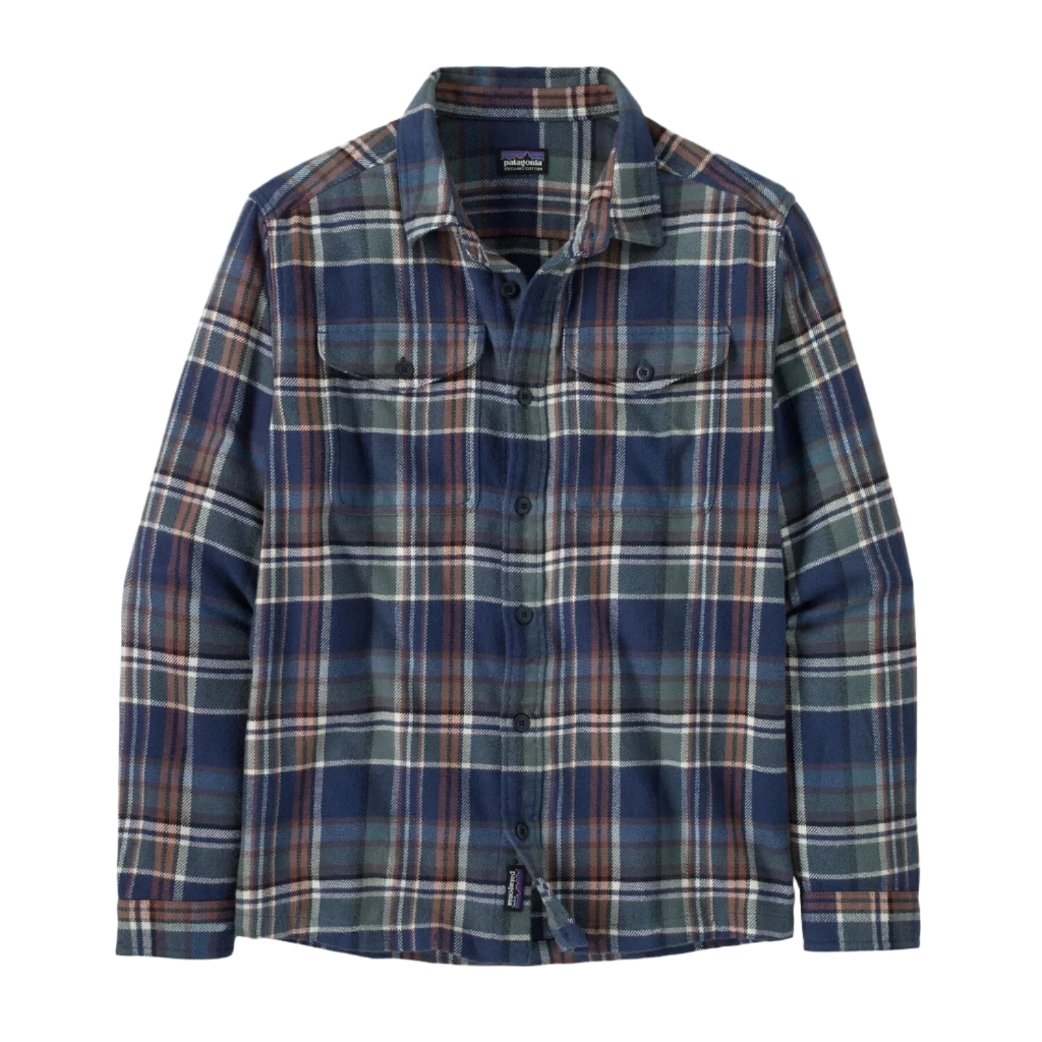 Patagonia 01. MENS APPAREL - MENS LS SHIRTS - MENS LS BUTTON UP Men's Fjord Flannel Shirt ADNA ADVENTURER: NEW NAVY