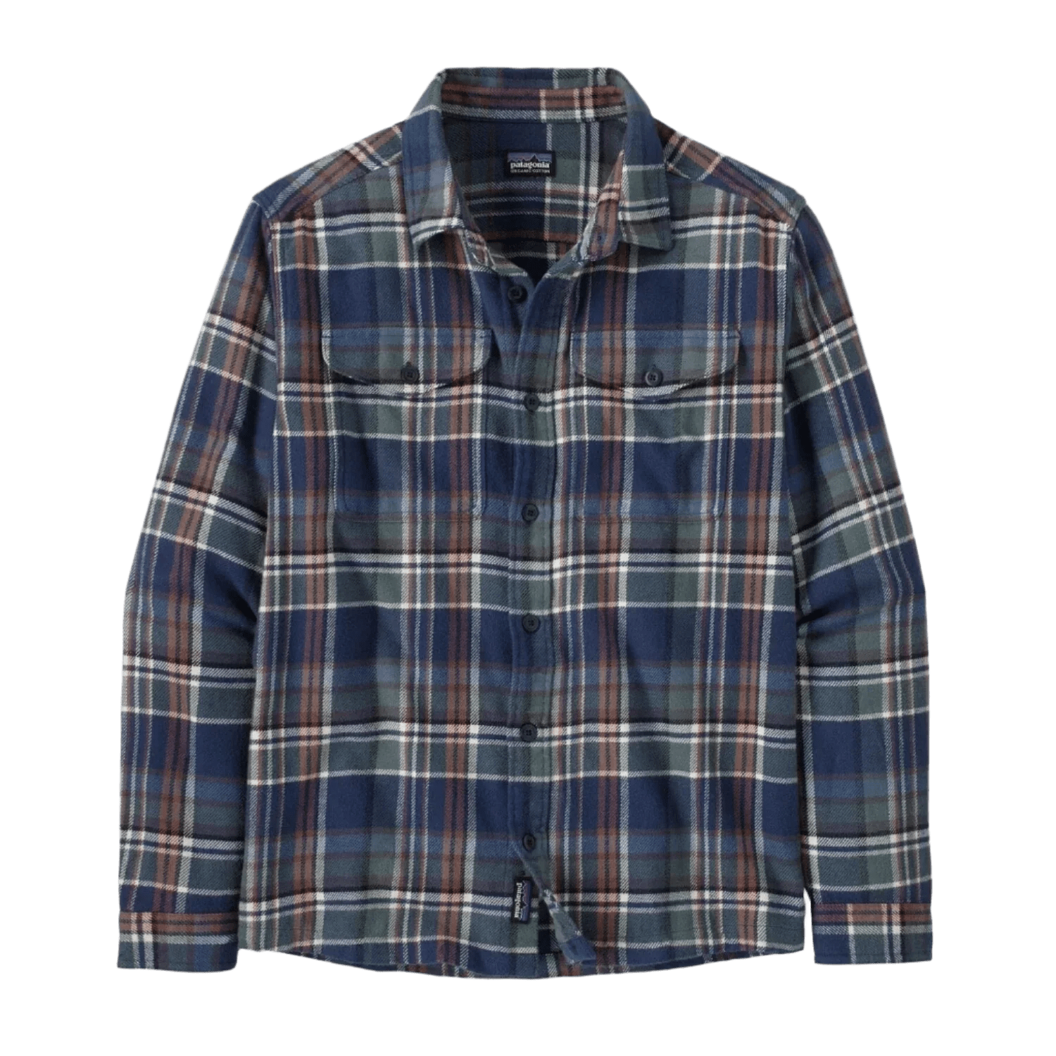 Patagonia 01. MENS APPAREL - MENS LS SHIRTS - MENS LS BUTTON UP Men's Fjord Flannel Shirt ADNA ADVENTURER: NEW NAVY