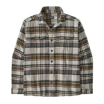 Patagonia 01. MENS APPAREL - MENS LS SHIRTS - MENS LS BUTTON UP Men's Fjord Flannel Shirt BZGY BLIZZARD| SALT GREY