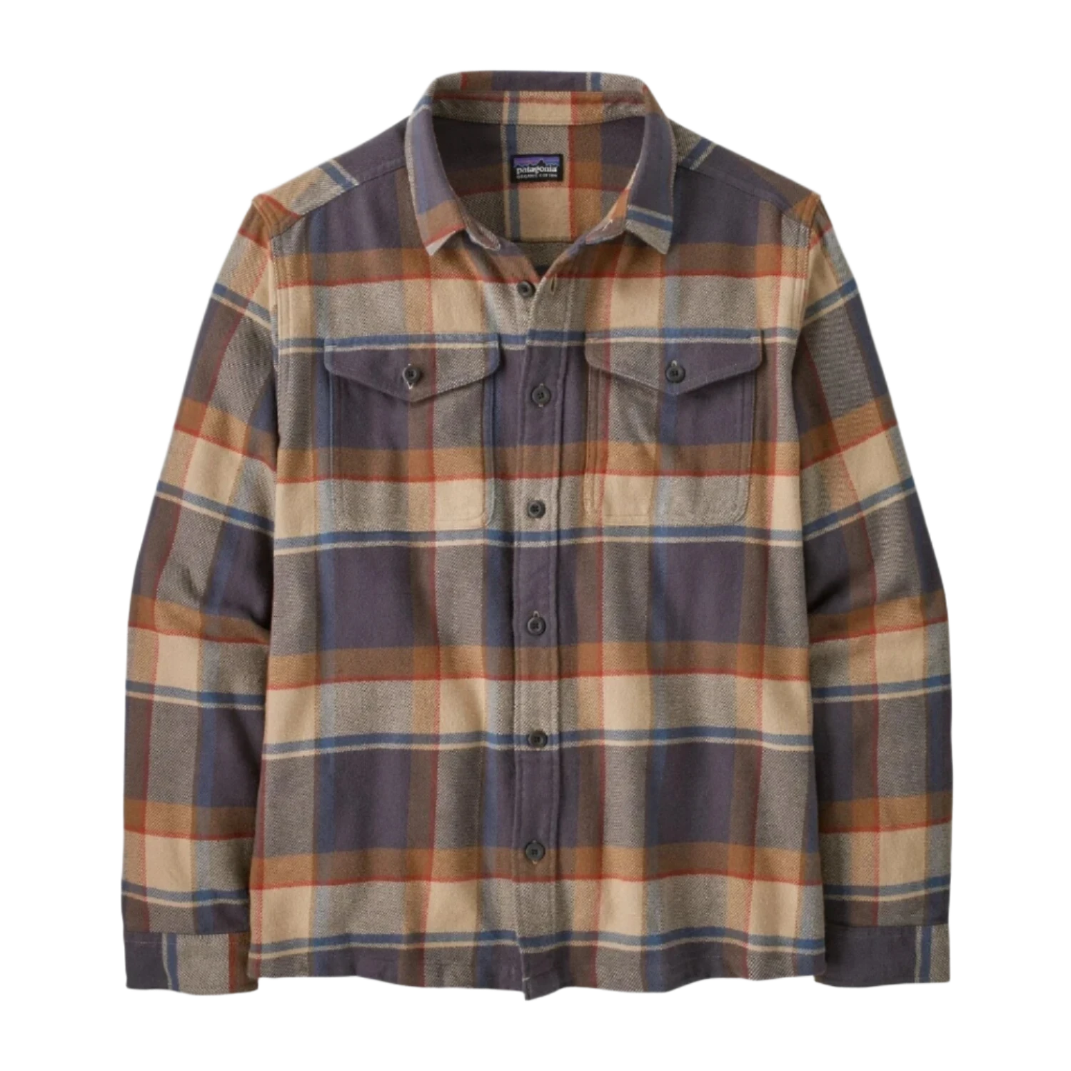 Patagonia 01. MENS APPAREL - MENS LS SHIRTS - MENS LS BUTTON UP Men's Fjord Flannel Shirt SRFY SUNRISE RIDGE: FORGE GREY