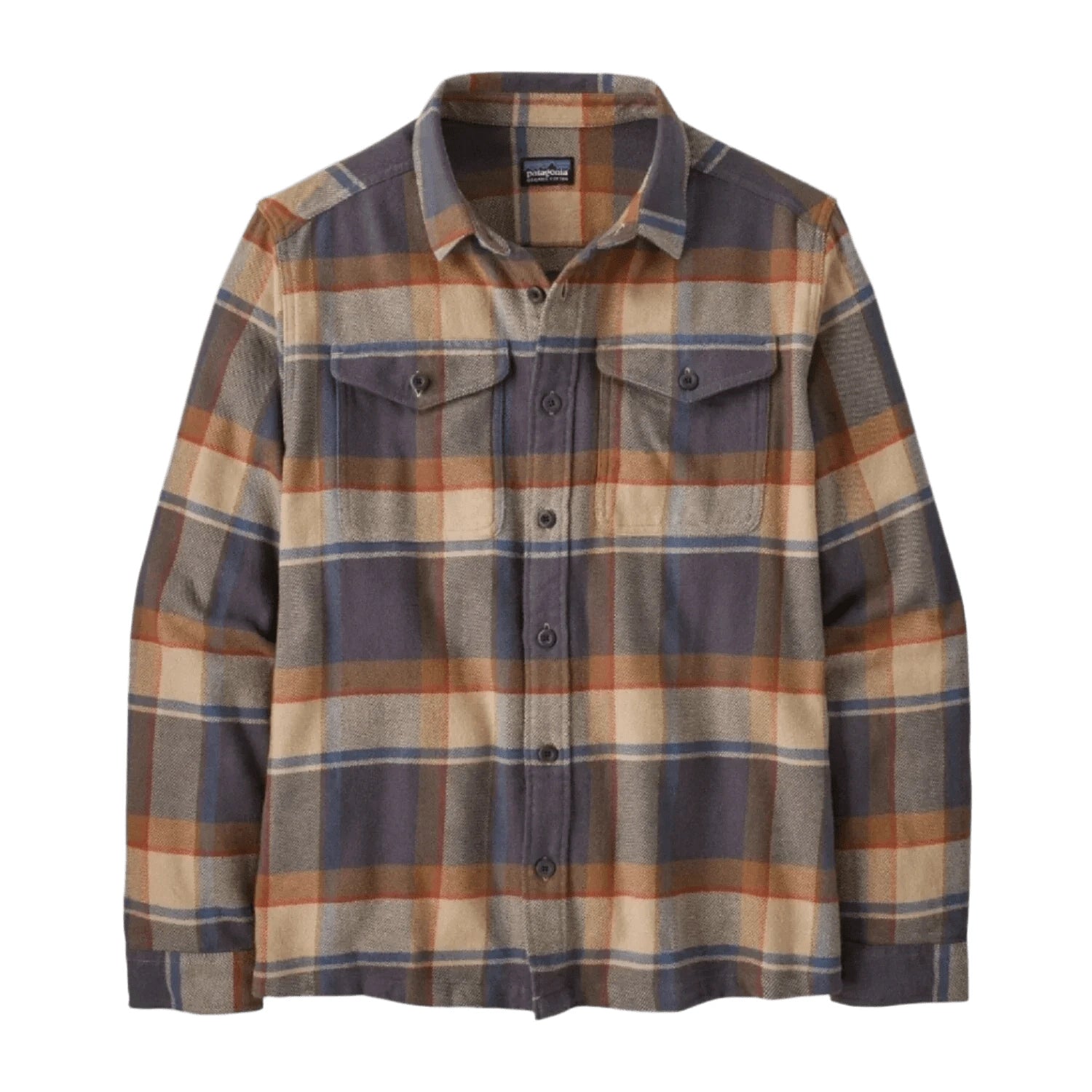 Patagonia 01. MENS APPAREL - MENS LS SHIRTS - MENS LS BUTTON UP Men's Fjord Flannel Shirt SRFY SUNRISE RIDGE: FORGE GREY