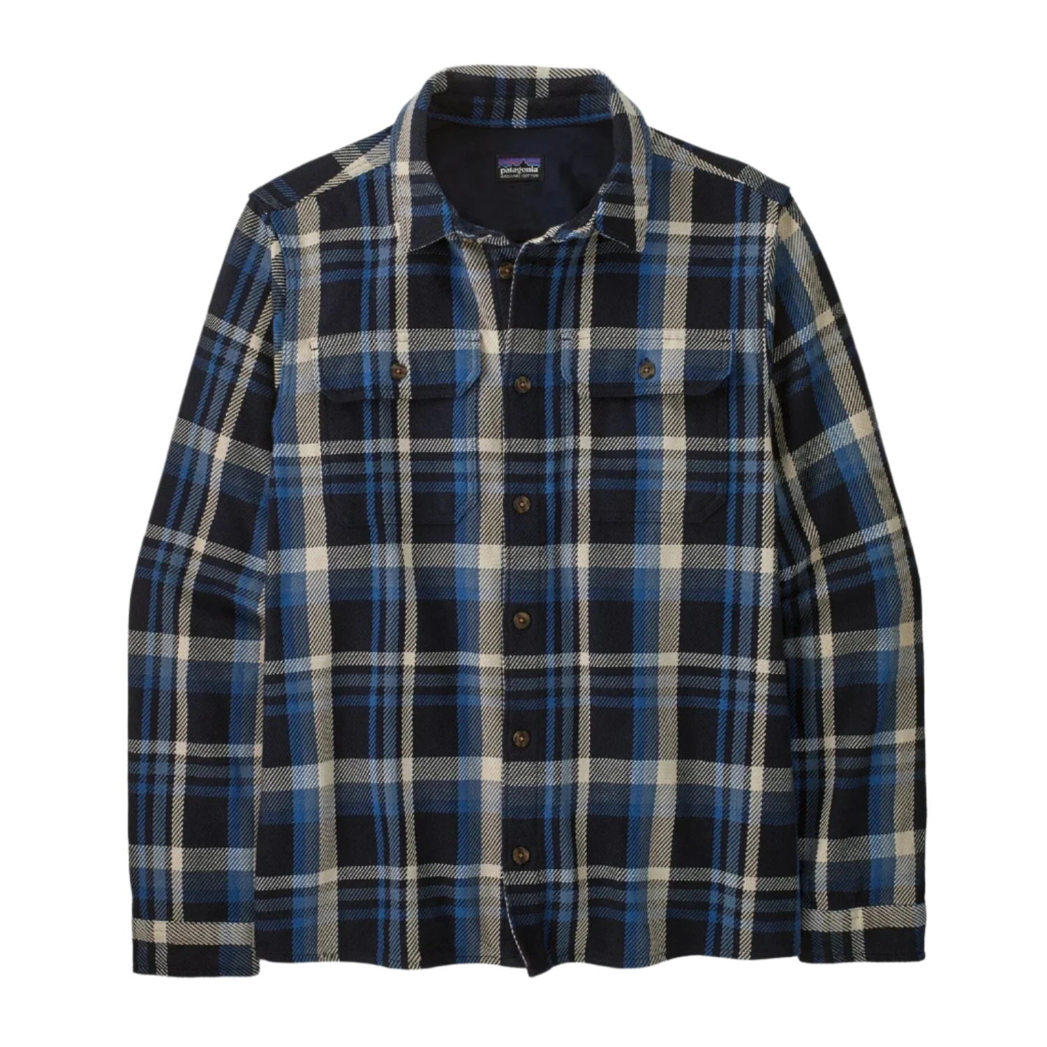 Patagonia 01. MENS APPAREL - MENS LS SHIRTS - MENS LS BUTTON UP Men's Fjord Loft Shirt CLPI COASTAL SUNSET: PITCH BLUE