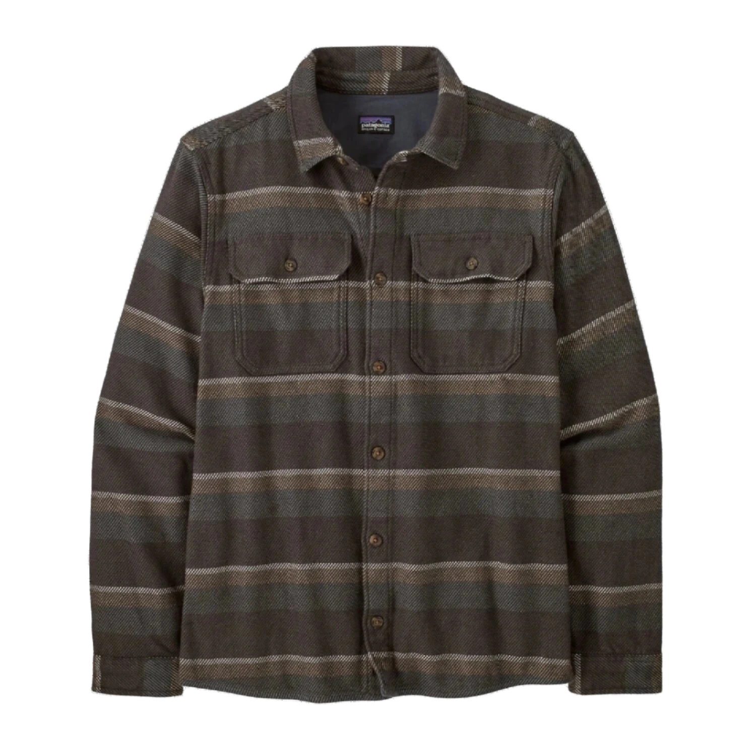 Patagonia 01. MENS APPAREL - MENS LS SHIRTS - MENS LS BUTTON UP Men's Fjord Loft Shirt DPFO DEEP DIVE: FORGE GREY