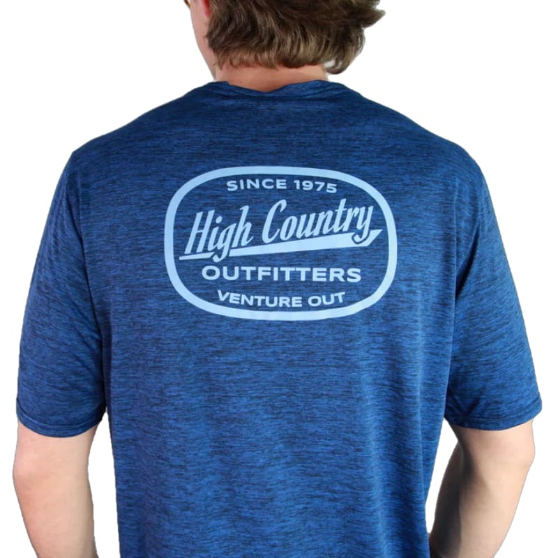 High Country Outfitters 05. M. SPORTSWEAR - M. WIKI TEE Men's HC Capilene Cool Daily Shirt VIKING BLUE - NAVY BLUE
