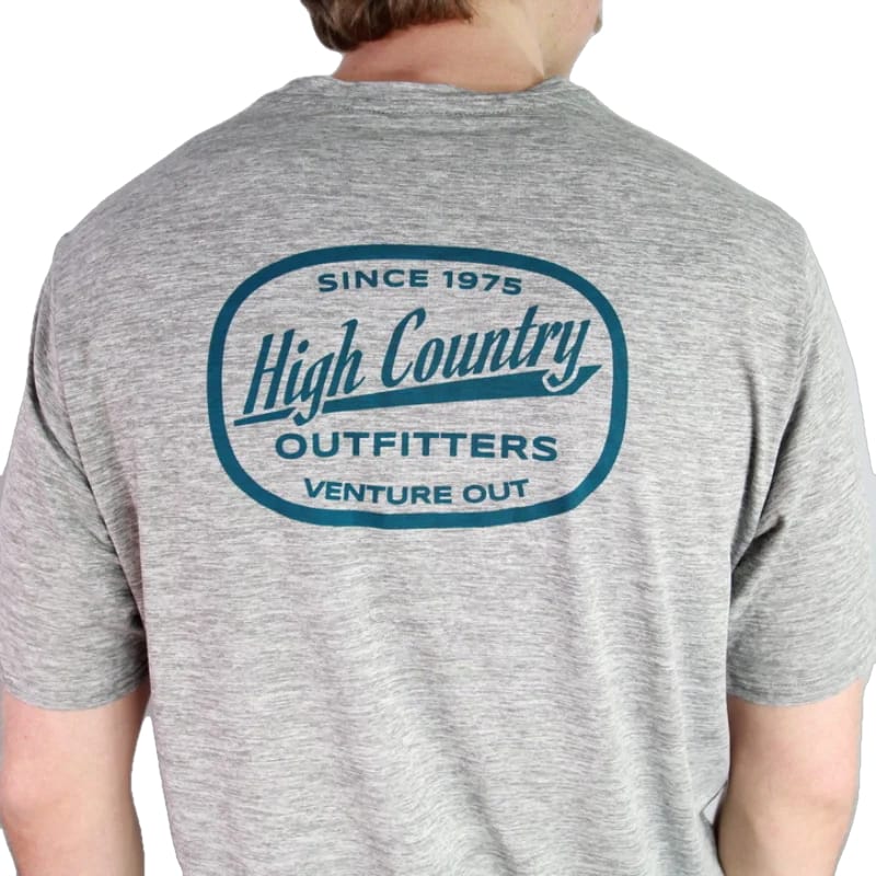 High Country Outfitters 05. M. SPORTSWEAR - M. WIKI TEE Men's HC Capilene Cool Daily Shirt STEAM BLUE - LT PLUME GREY