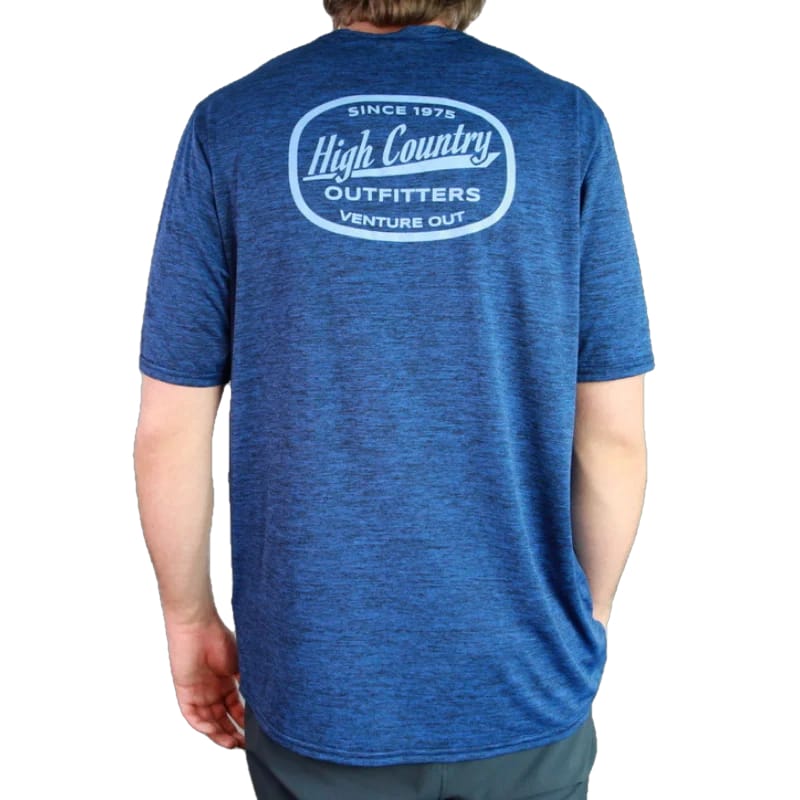 High Country Outfitters 05. M. SPORTSWEAR - M. WIKI TEE Men's HC Capilene Cool Daily Shirt VIKING BLUE - NAVY BLUE