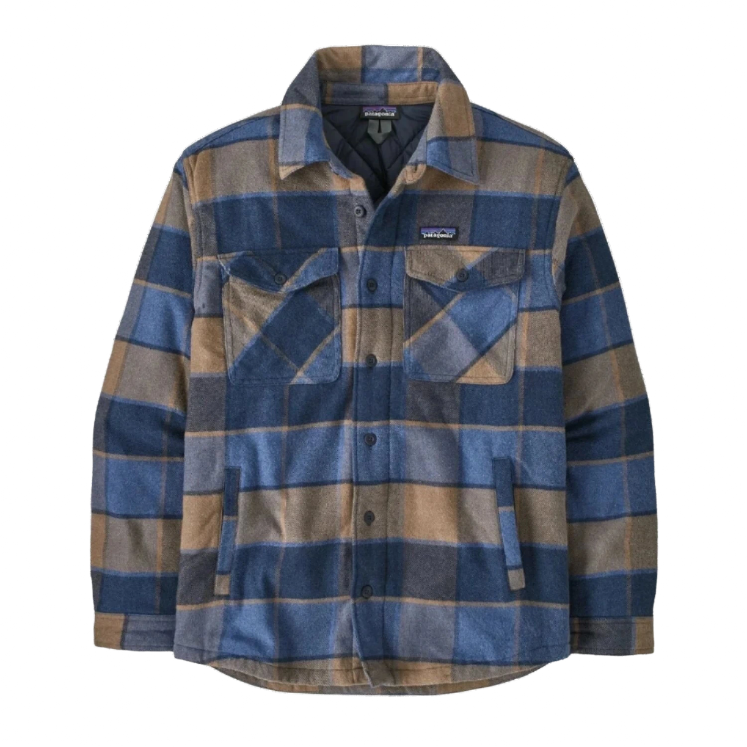 Patagonia 01. MENS APPAREL - MENS JACKETS - MENS JACKETS CASUAL Men's Lightweight Insulated Fjord Flannel Shirt WMBL WILLIAM: SMOLDER BLUE