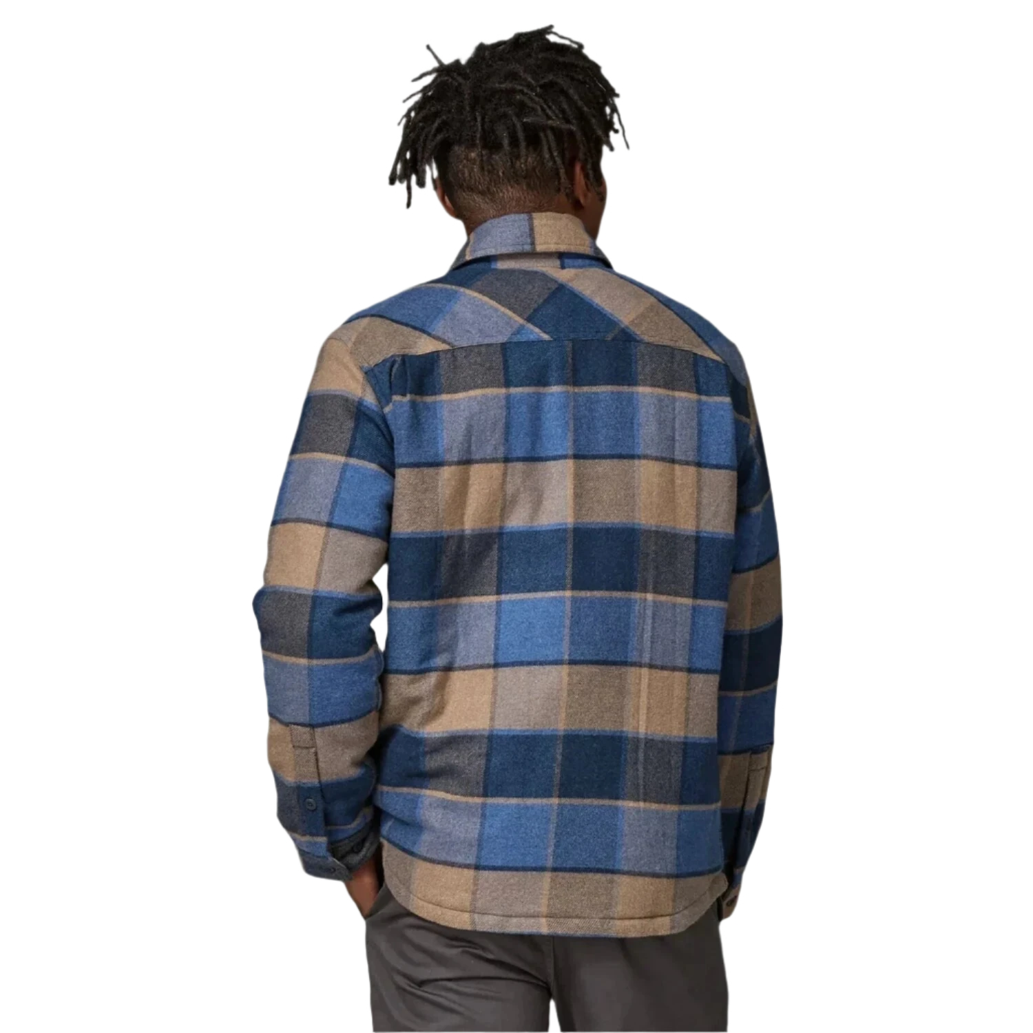 Patagonia 01. MENS APPAREL - MENS JACKETS - MENS JACKETS CASUAL Men's Lightweight Insulated Fjord Flannel Shirt WMBL WILLIAM: SMOLDER BLUE