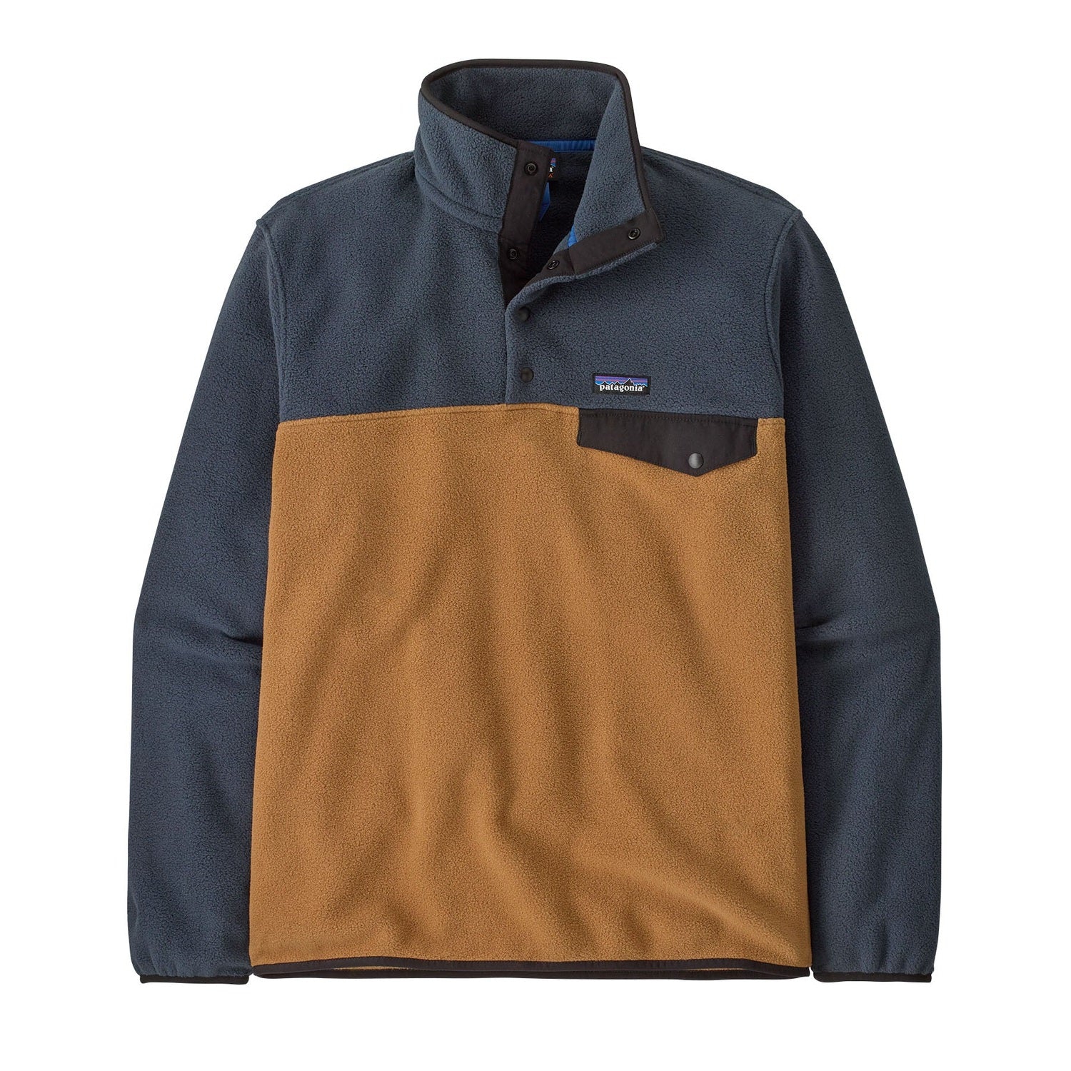 Patagonia 01. MENS APPAREL - MENS HOODIES|SWEATERS - MENS PO SWEATERS Men's Lightweight Synchilla Snap-T Fleece Pullover DRBN DEER BROWN