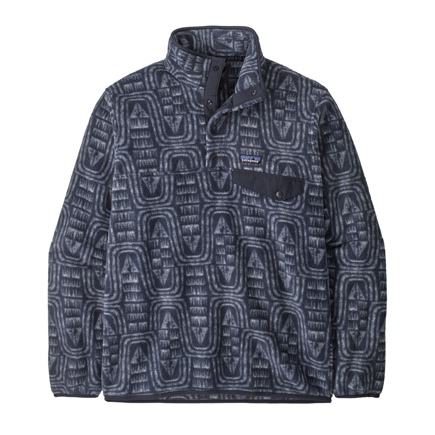 Patagonia 01. MENS APPAREL - MENS HOODIES|SWEATERS - MENS PO SWEATERS Men's Lightweight Synchilla Snap-T Fleece Pullover FLSK FLOW| SUNKEN BLUE