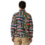 Patagonia 01. MENS APPAREL - MENS HOODIES|SWEATERS - MENS PO SWEATERS Men's Lightweight Synchilla® Snap-T® Fleece Pullover SEOG SALMON ENERGY| OLD GROWTH GREEN