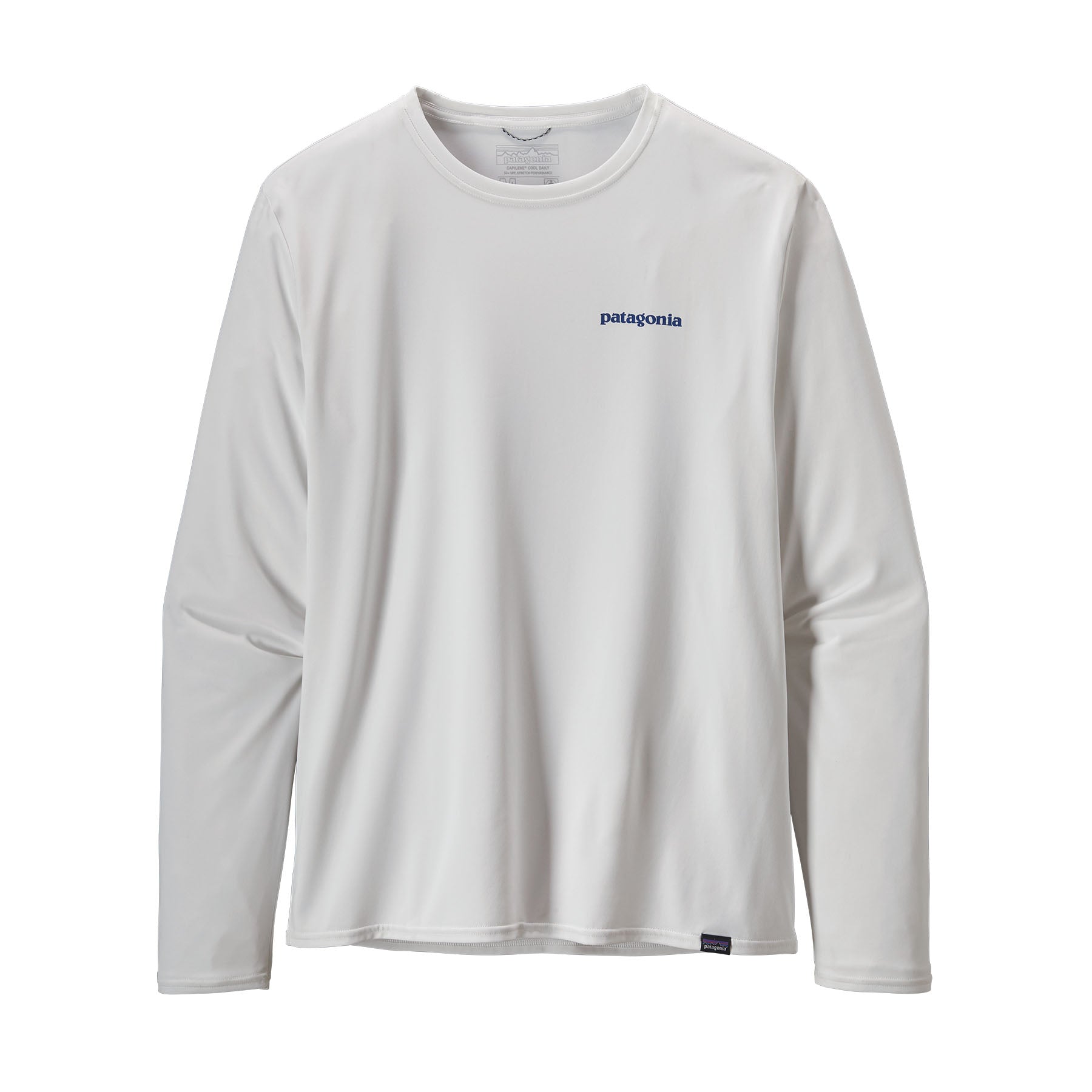Patagonia 01. MENS APPAREL - MENS LS SHIRTS - MENS LS ACTIVE Men's Long Sleeve Capilene Cool Daily Graphic Shirt - Waters BOLW BOARDSHORT LOGO|WHITE