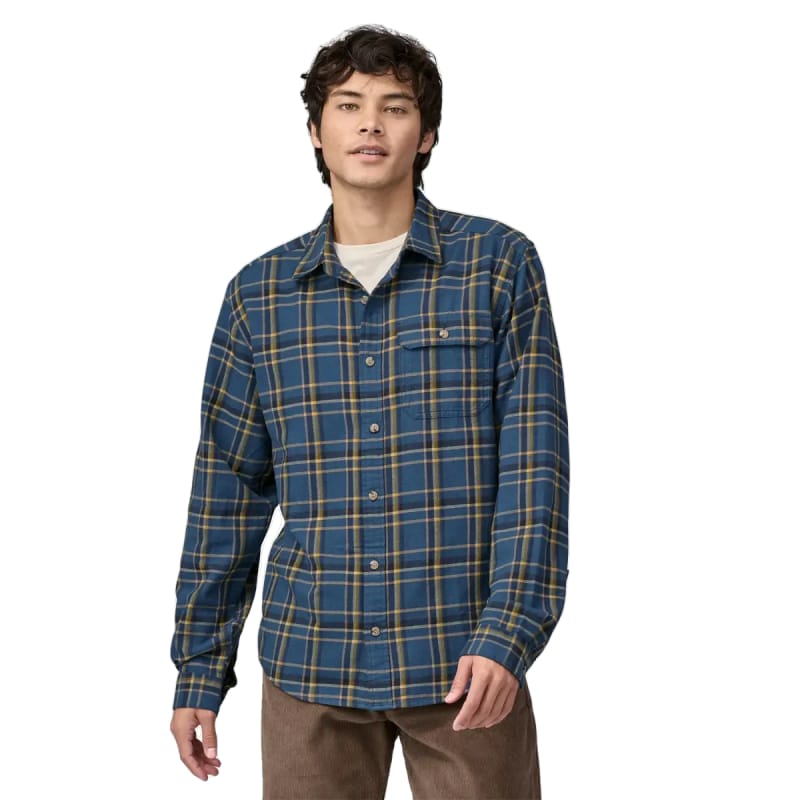 Patagonia 01. MENS APPAREL - MENS LS SHIRTS - MENS LS BUTTON UP Men's Long Sleeve Cotton In Conversion Lightweight Fjord Flannel Shirt MTBL MAJOR|TIDEPOOL BLUE